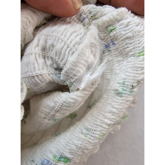 Me to We White Floral Peplum Ruffeel Off Shoulder Top, Size Juniors M - Picture 9 of 11